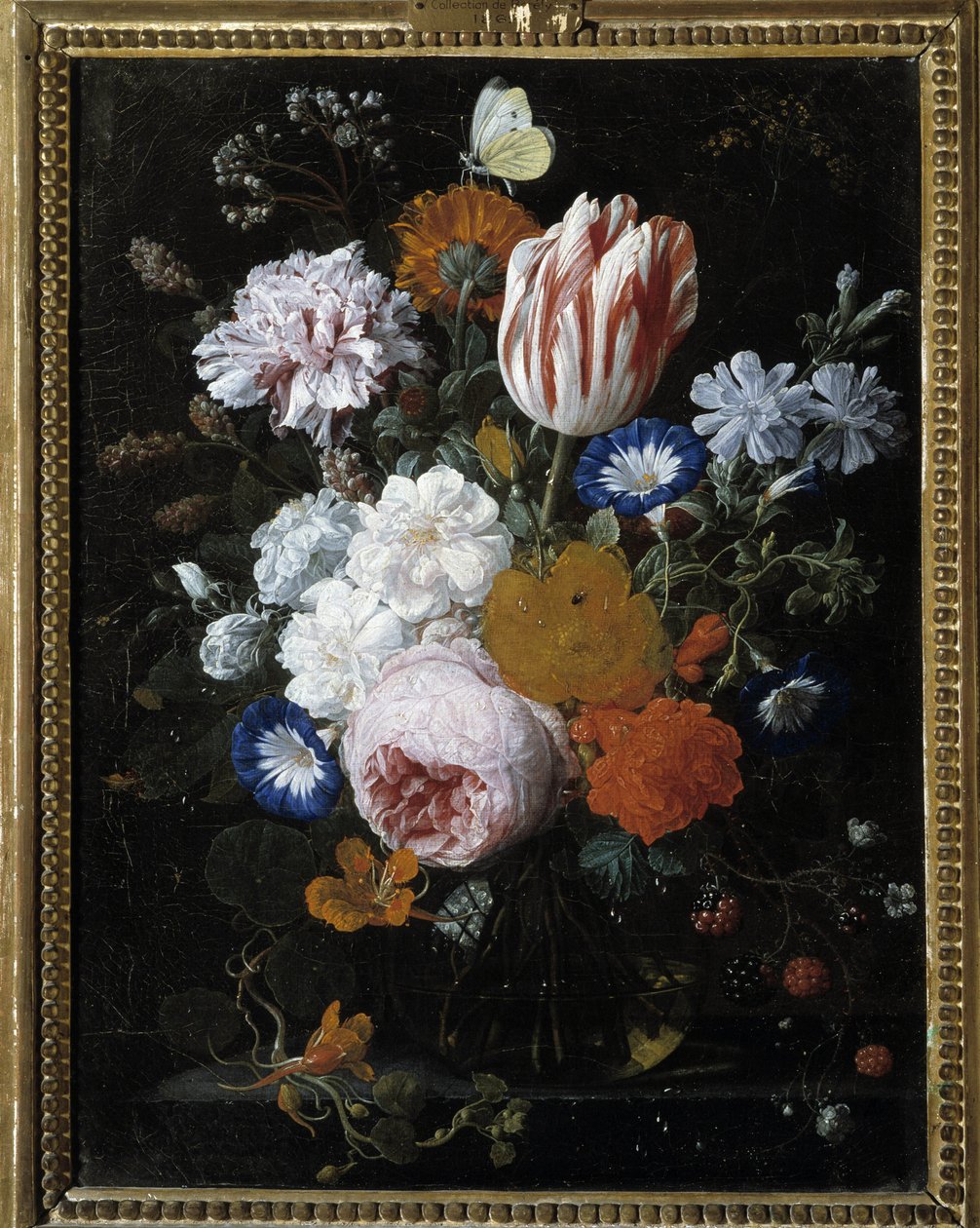 玻璃花瓶里的花 作者 尼古拉·范·维伦丹（Nicolaes van Veerendael）