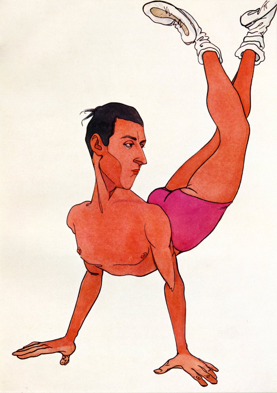 安东-多林爵士的漫画，约 1920 年代（图画） 作者 尼古拉 (1869-1937) 使节