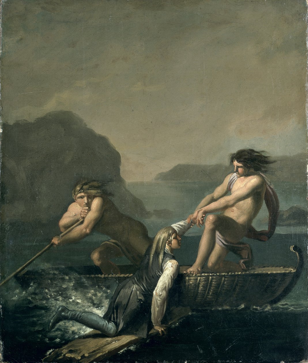 来自&39;Niels Klim的地下之旅&39;的场景由男爵Ludvig Holberg（1684-1754） 作者 尼古拉·亚伯拉罕·阿比尔加德