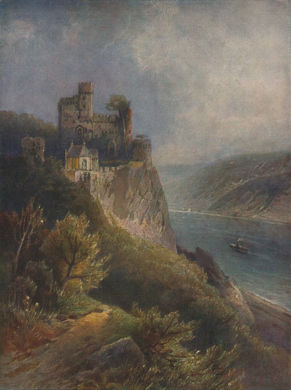 伯格·莱茵斯坦（Burg Rheinstein），莱茵斯坦城堡，1923年。 作者 尼古拉·阿斯图丁