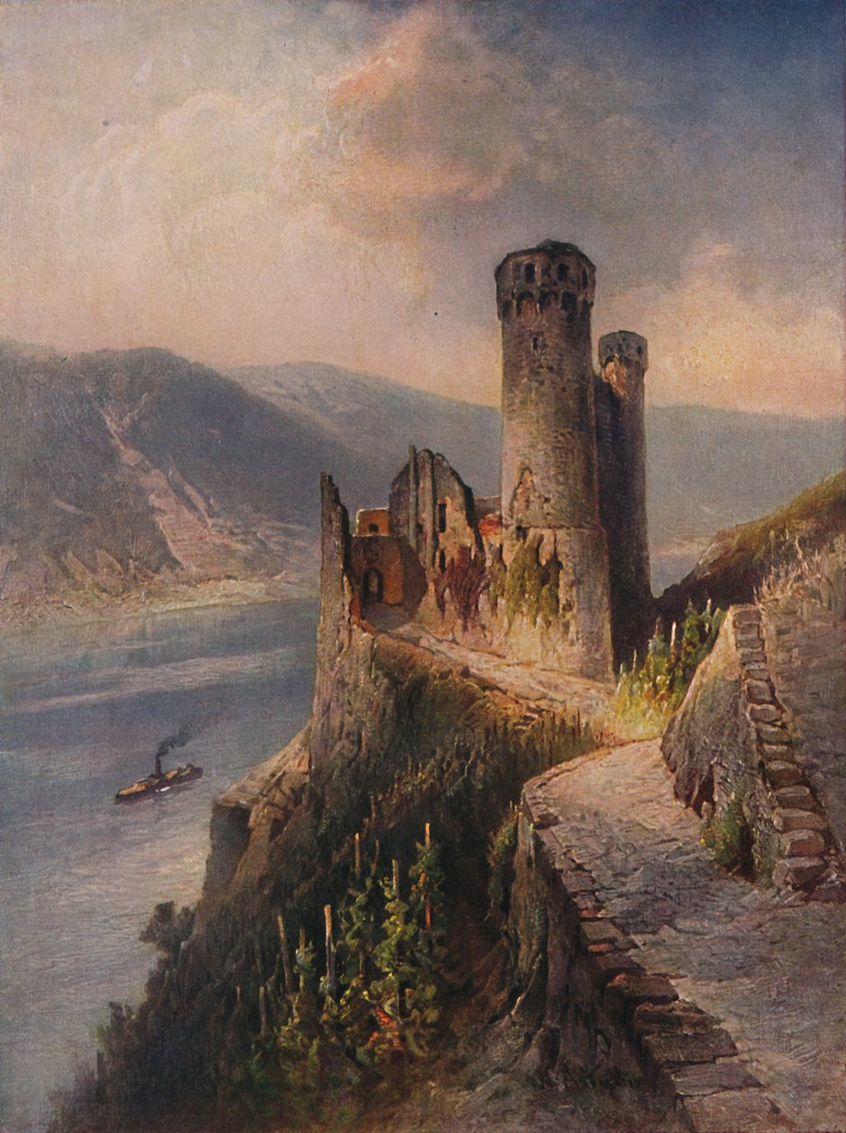 Ruine Ehrenfels，埃伦费尔斯城堡，1923年。 作者 尼古拉·阿斯图丁