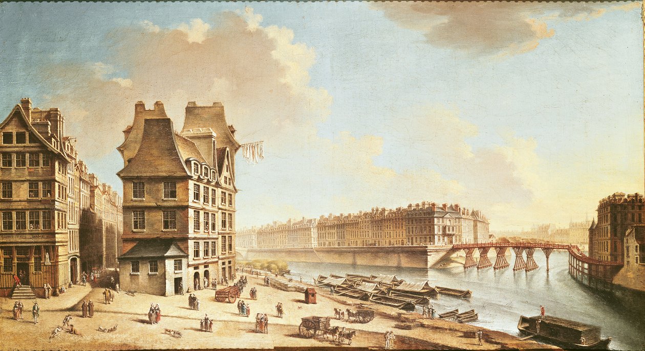 来自格雷夫广场的Ile Saint-Louis，c.1757（另见86034） 作者 尼古拉斯·拉格内（Nicolas Raguenet）