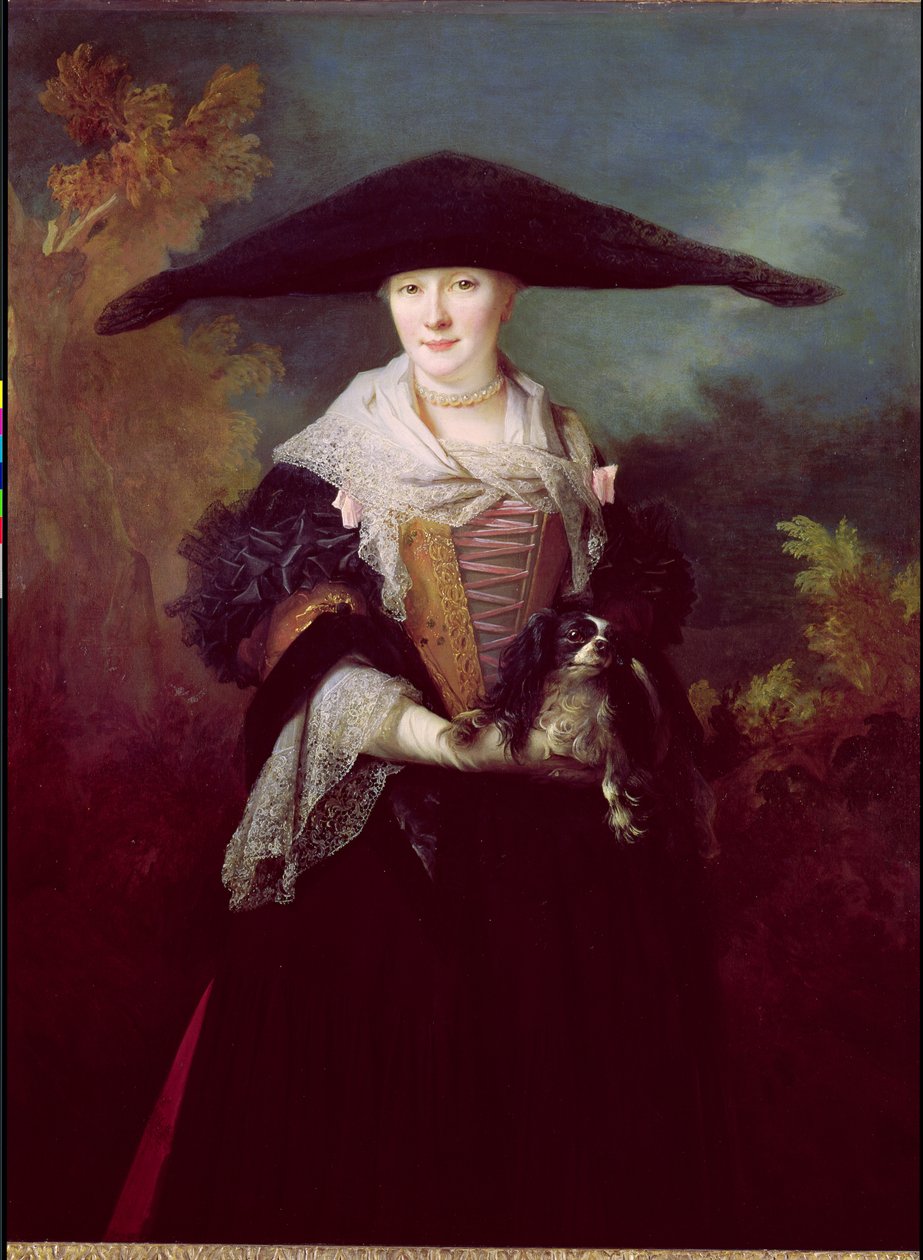 La Belle Strasbourgeoise，可能是1703年艺术家姐姐玛丽 - 伊丽莎白的婚礼肖像 作者 尼古拉斯·德·拉吉利埃