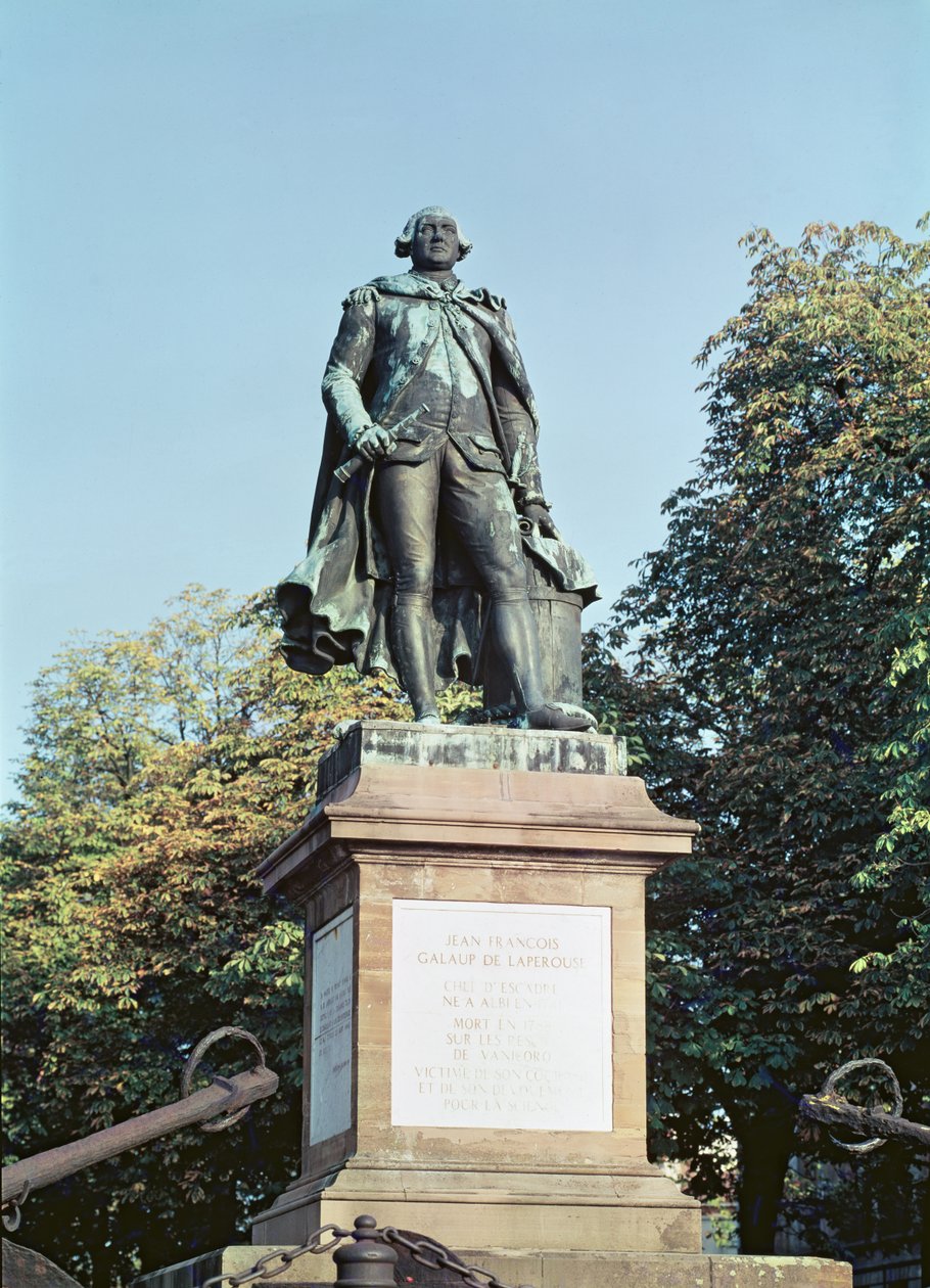 Jean Francois de Galaup（1741-88）雕像La Perouse到位Laperouse 作者 尼古拉斯·伯纳德·拉吉