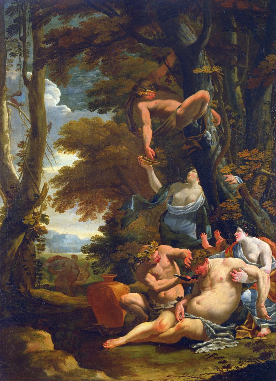 Drunken Silenus，1640-50 作者 尼古拉斯·查珀隆