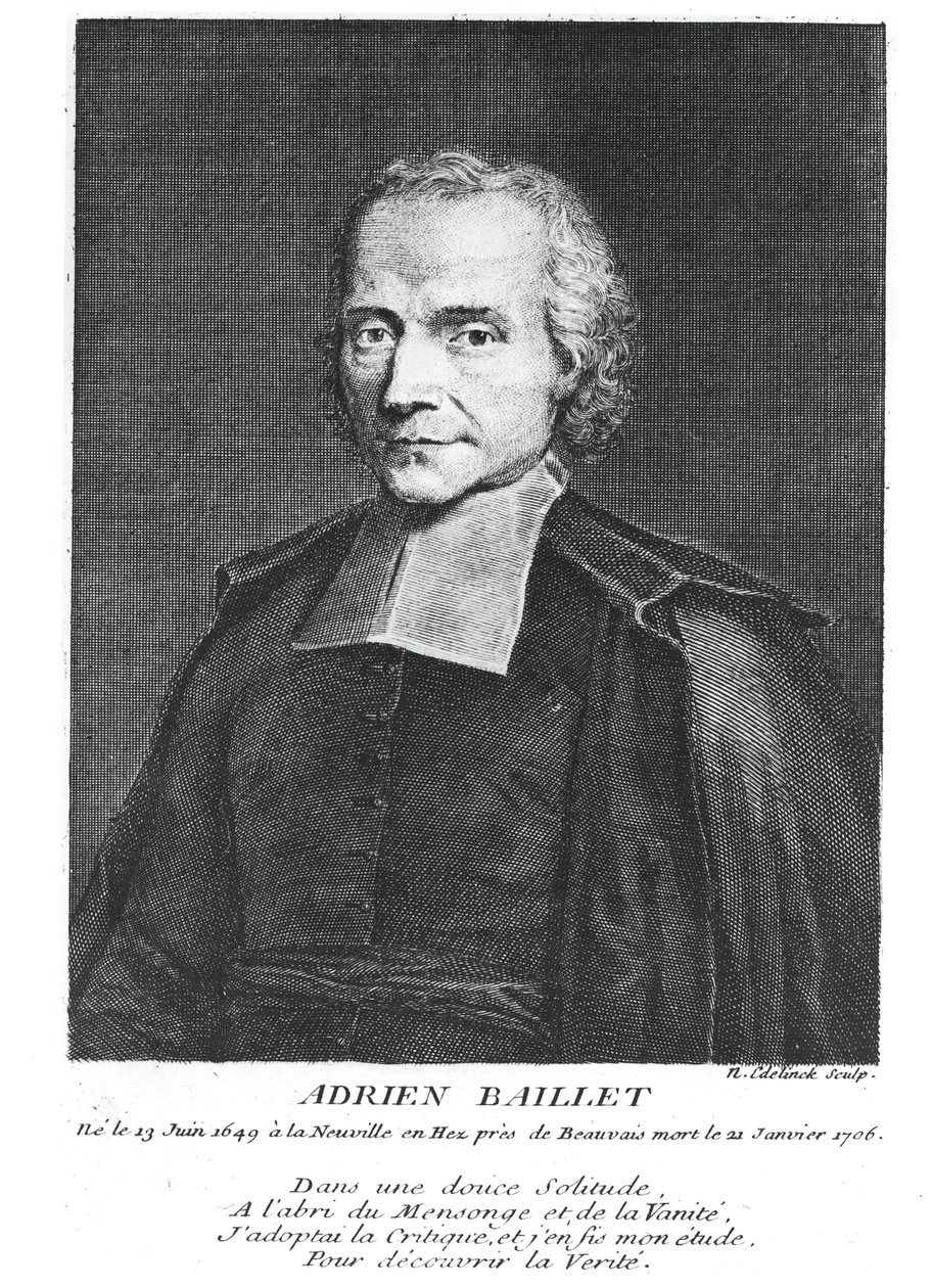Adrien Baillet的肖像（1649-1706） 作者 尼古拉斯·埃蒂安·埃德林克