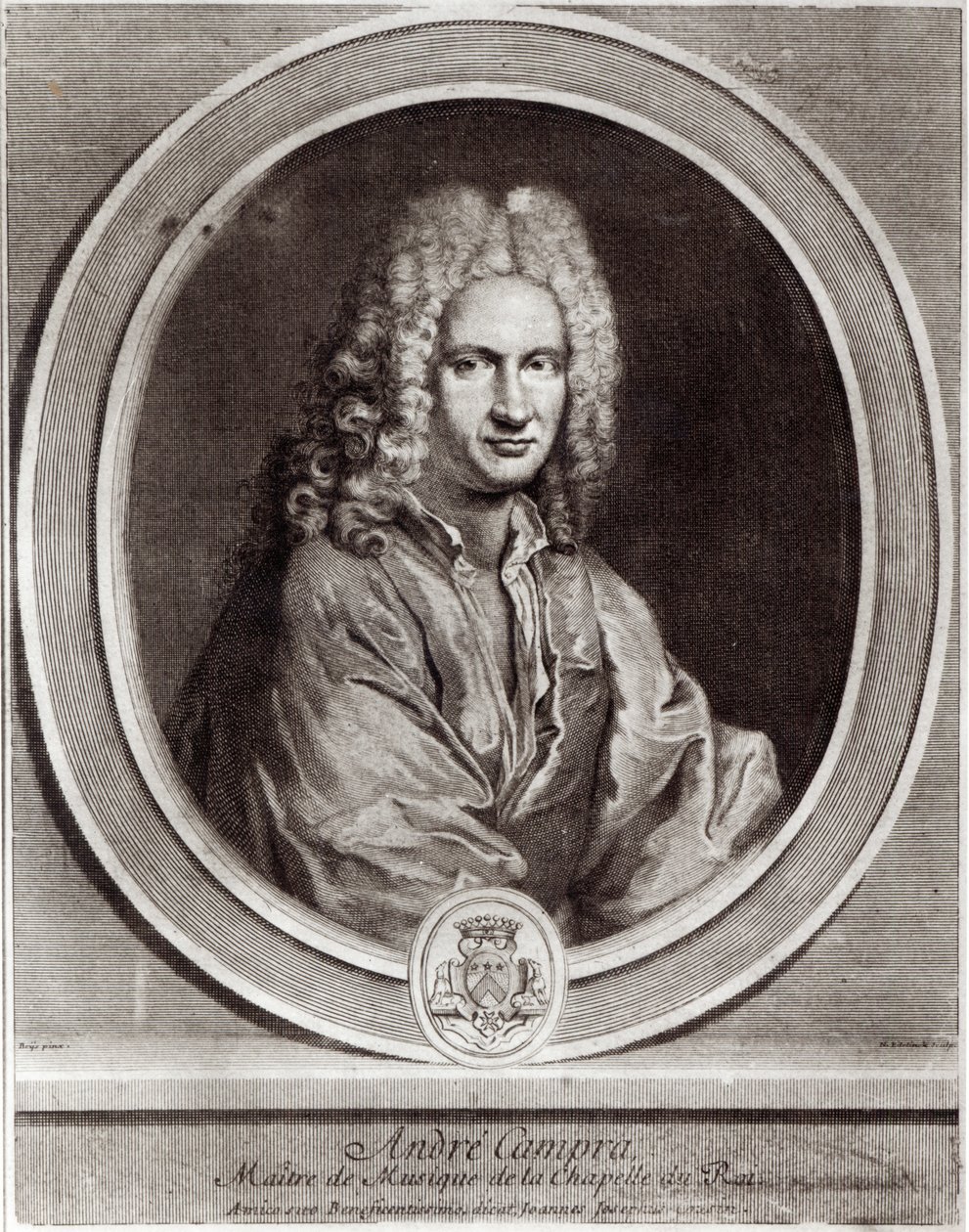 安德烈坎普拉的肖像（1660-1744） 作者 尼古拉斯·埃蒂安·埃德林克