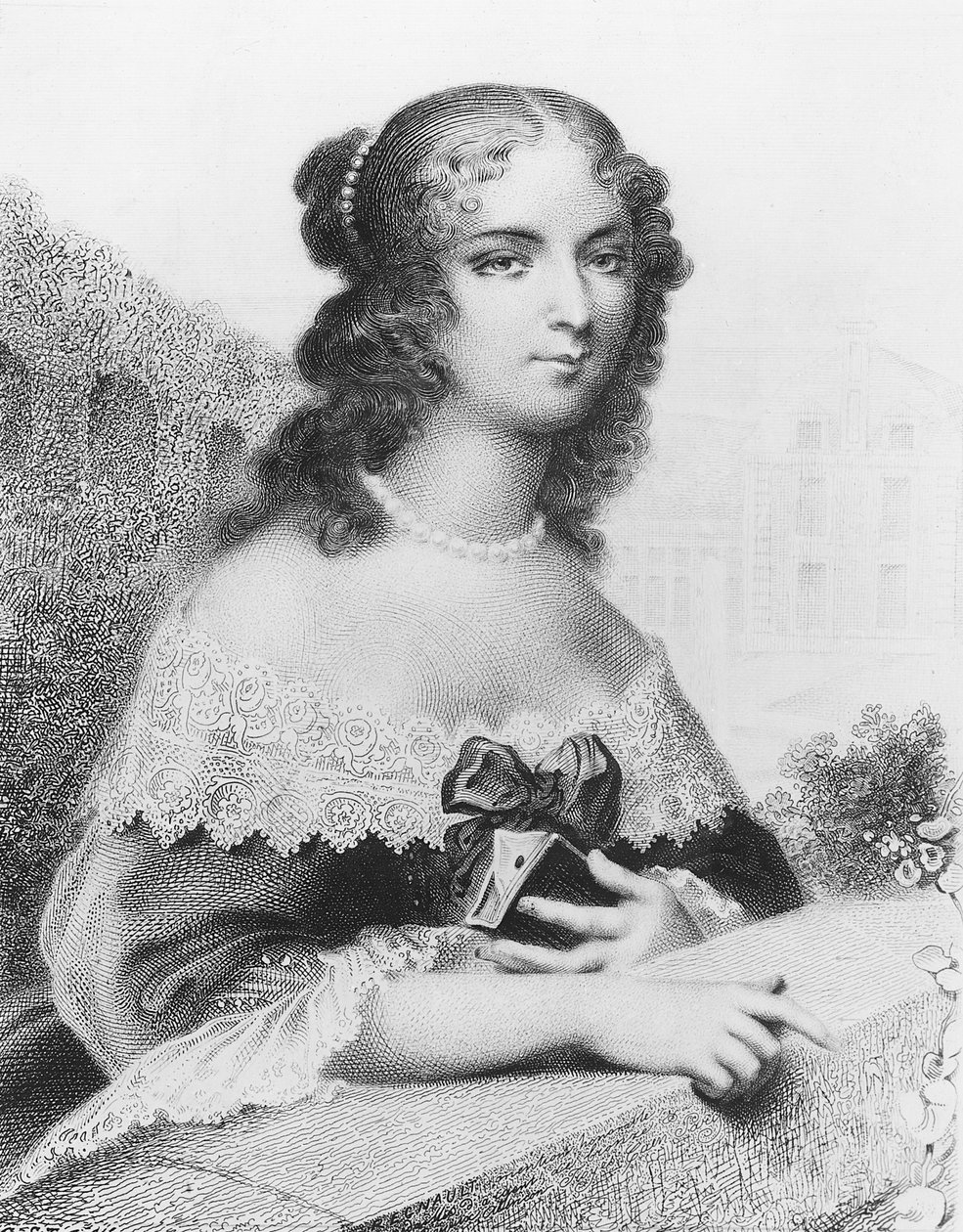 Marguerite Jeanne Cordier de Launay，男爵夫人Staal 作者 尼古拉斯·弗朗索瓦·雷诺（Nicolas Francois Regnault）