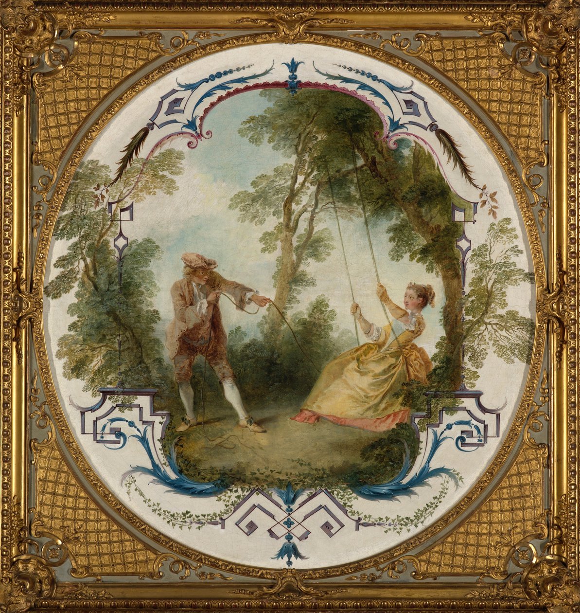 秋千 作者 尼古拉斯·兰克里特（Nicolas Lancret）