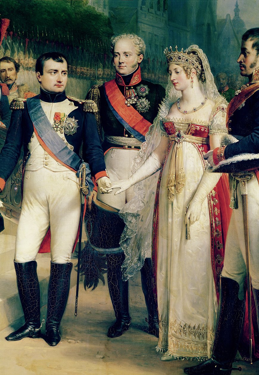 Napoleon Bonaparte（1769-1821）于1877年7月6日在Tilsit接受普鲁士女王路易莎（1776-1810）（详情为105904） 作者 尼古拉斯·路易斯·弗朗索瓦·戈斯