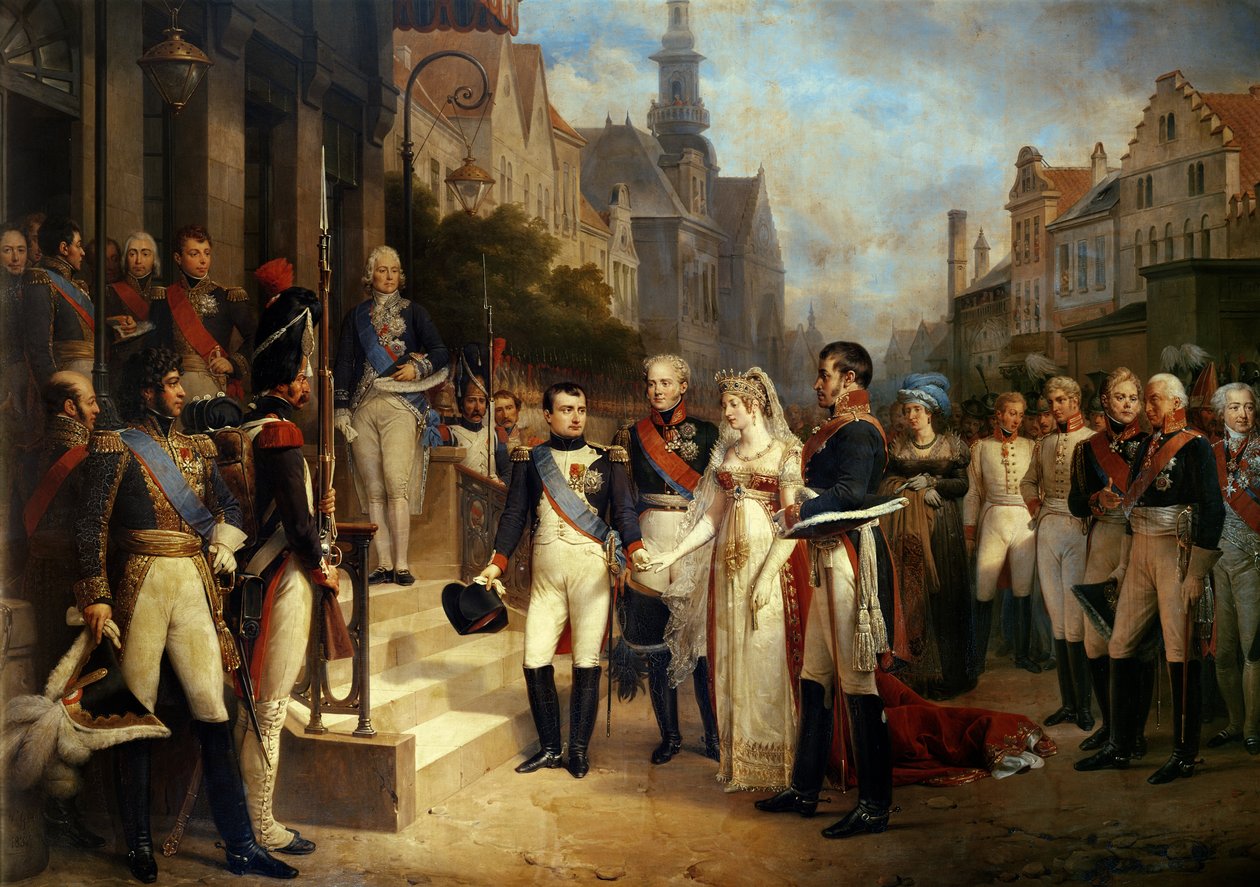 Napoleon Bonaparte（1769-1821）1837年7月6日在Tilsit接受普鲁士女王路易莎（1776-1810）（详见167359） 作者 尼古拉斯·路易斯·弗朗索瓦·戈斯