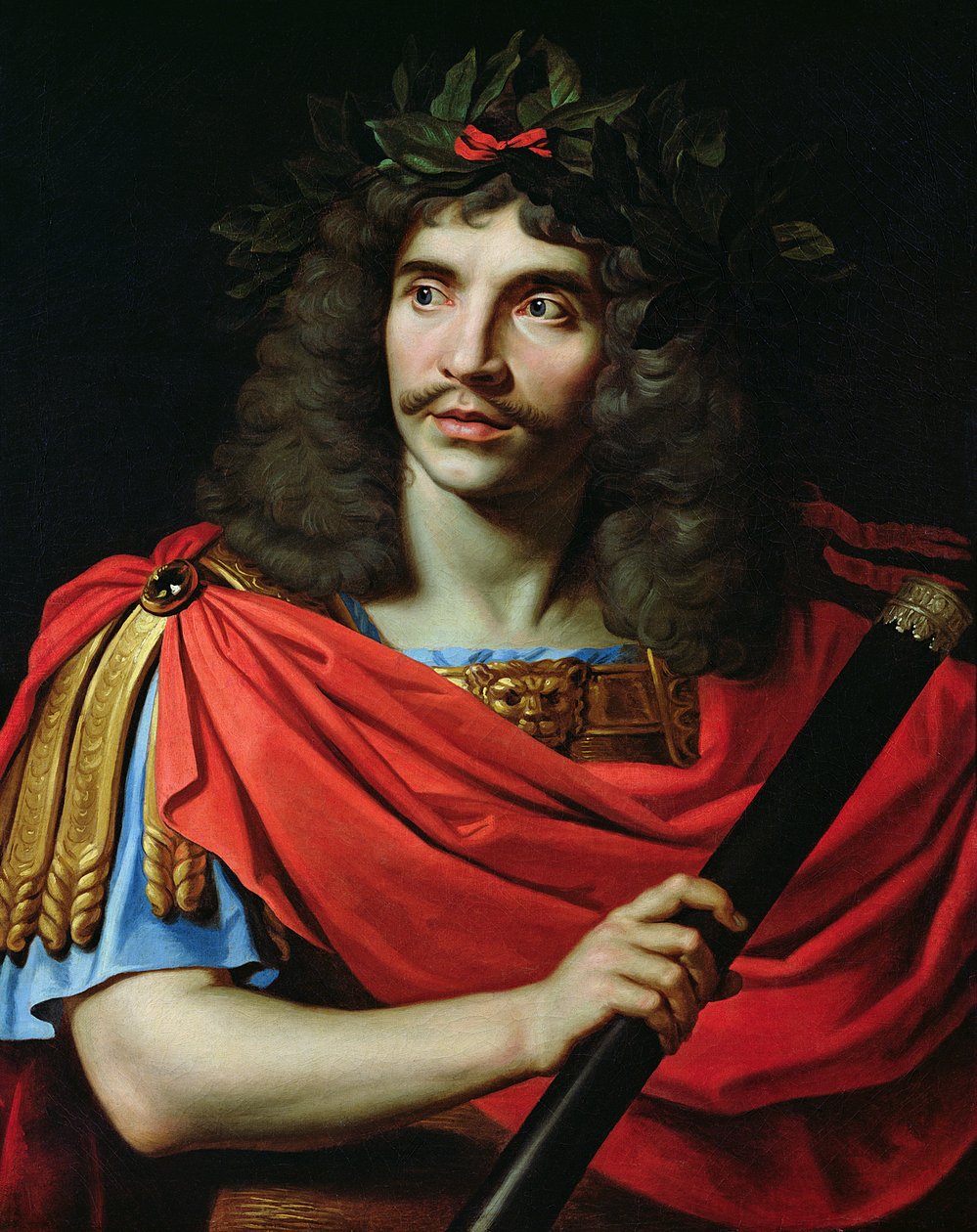 莫里哀在“庞培之死”中扮演的凯撒角色 作者 尼古拉斯·米尼亚德（Nicolas Mignard）