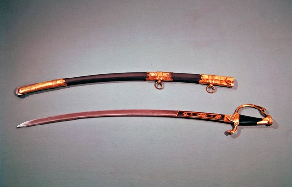 拿破仑·波拿巴（Napoleon Bonaparte）为纪念他在圣克劳德（Saint Cloud）18号布鲁塞尔（18号）（1899年11月9日）（金属）上的成功政变而给出的纪念剑 作者 尼古拉斯·诺埃尔·布特（Nicolas Noel Boutet）