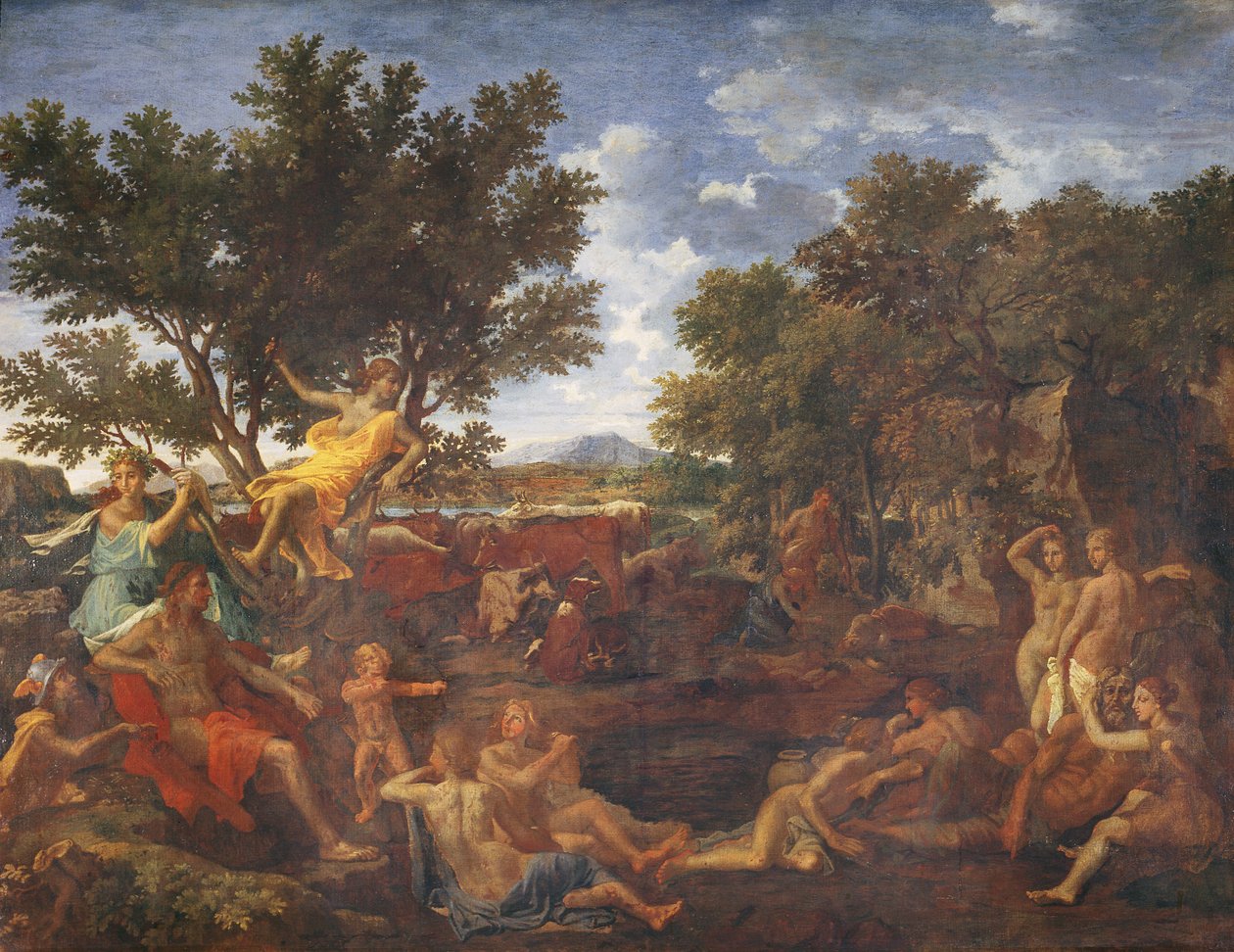 阿波罗，达芙妮的情人，c.1664 作者 尼古拉斯·普桑（Nicolas Poussin）