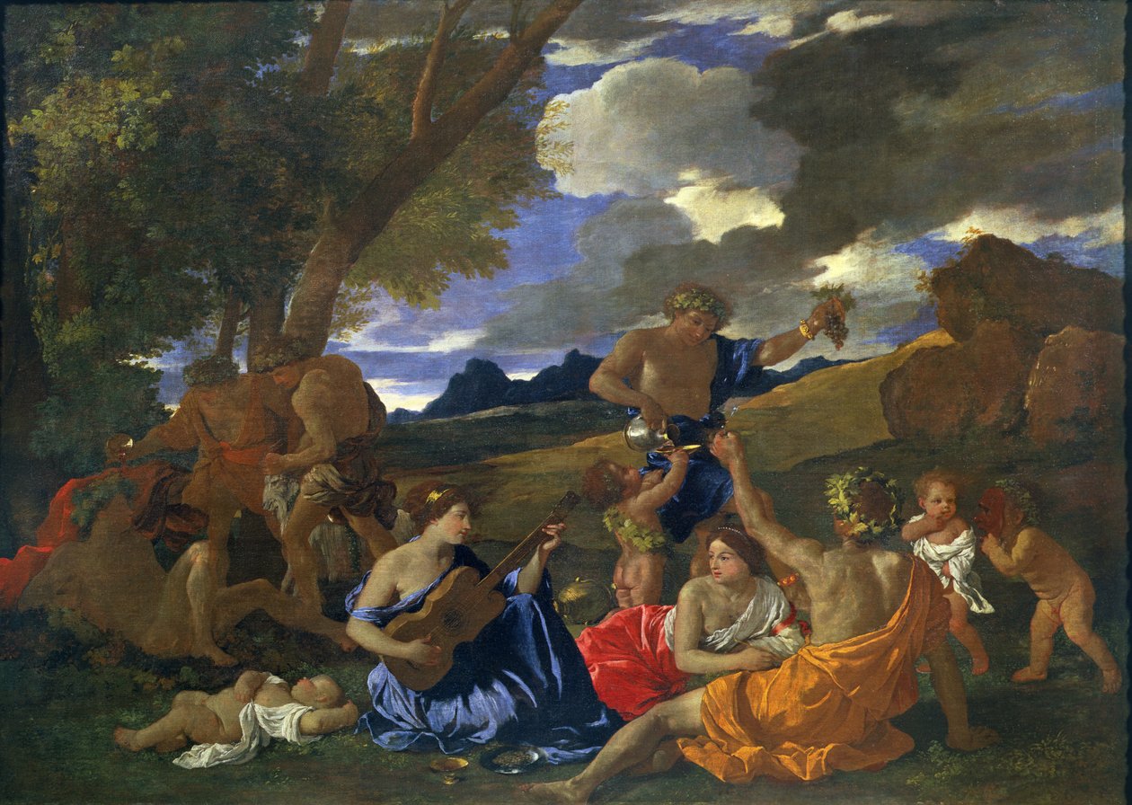 Bacchanalian场景 作者 尼古拉斯·普桑（Nicolas Poussin）