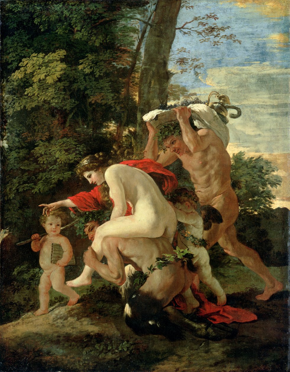 Bacchanalian场景，1630年之前 作者 尼古拉斯·普桑（Nicolas Poussin）