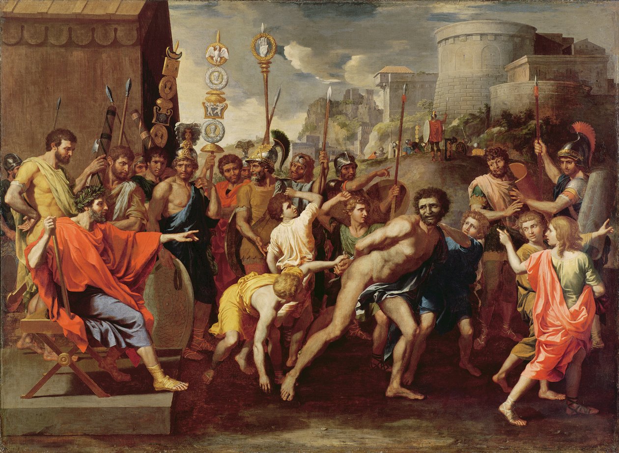 Camillus和Falerii的校长，c。 1635至40年 作者 尼古拉斯·普桑（Nicolas Poussin）