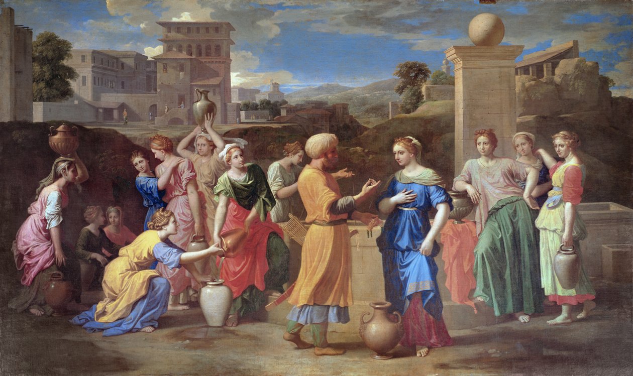 埃利泽和丽贝卡，1648年 作者 尼古拉斯·普桑（Nicolas Poussin）