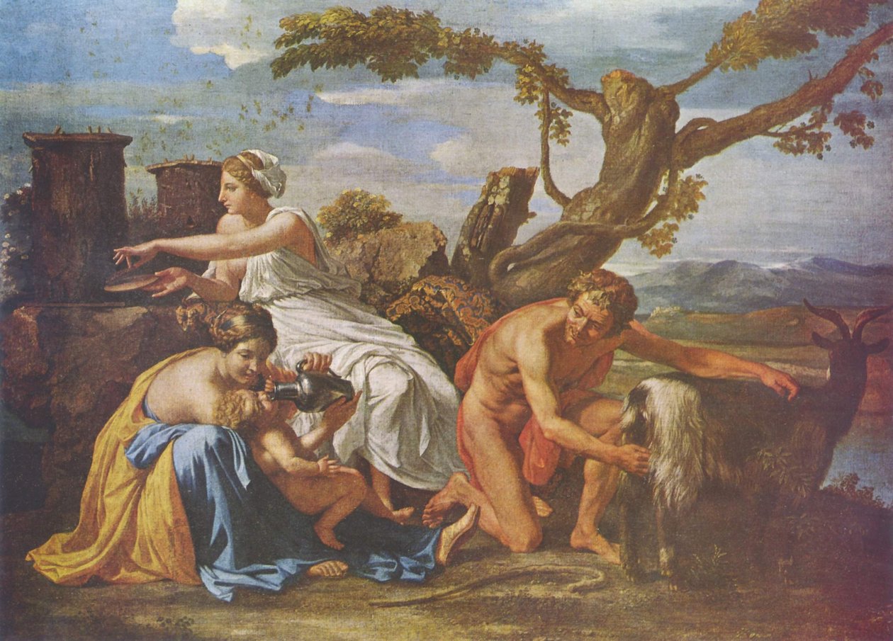 木星养育了山羊Amalthea 作者 尼古拉斯·普桑（Nicolas Poussin）