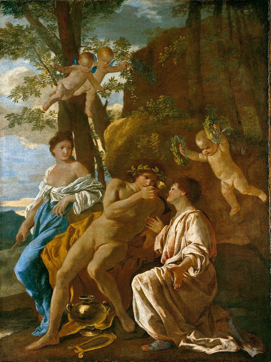 LInspirationdupoète（下萨克森州立博物馆） 作者 尼古拉斯·普桑（Nicolas Poussin）