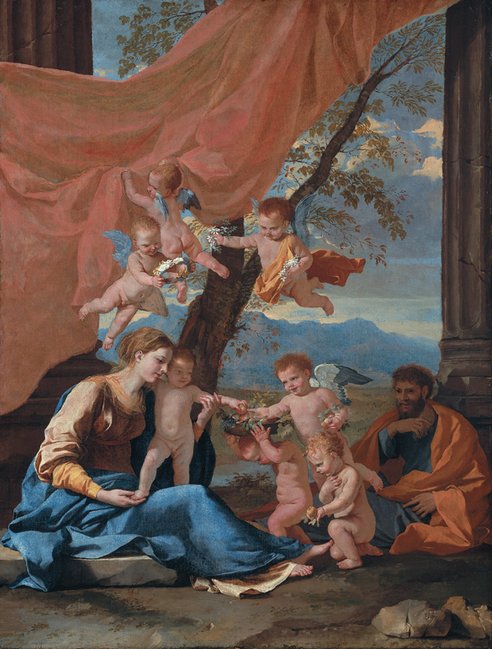 在飞往埃及的途中休息 作者 尼古拉斯·普桑（Nicolas Poussin）