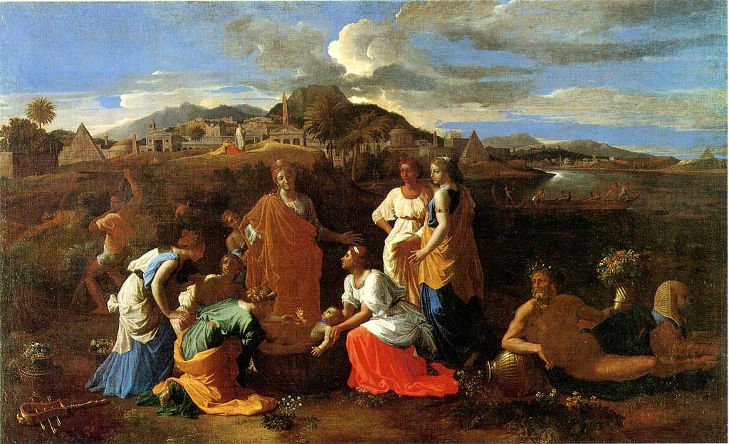 摩西从水中救了出来 作者 尼古拉斯·普桑（Nicolas Poussin）