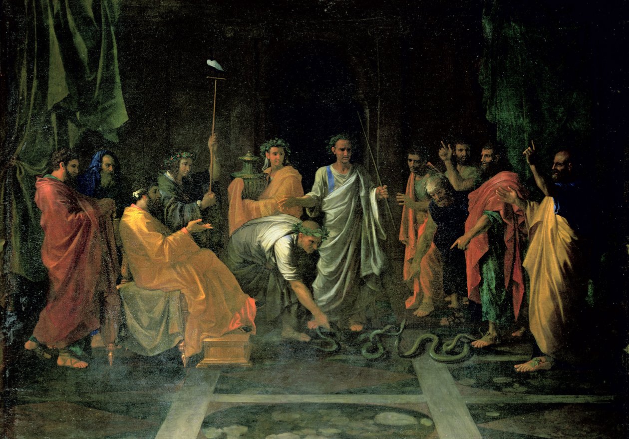 摩西和无耻的蛇 作者 尼古拉斯·普桑（Nicolas Poussin）