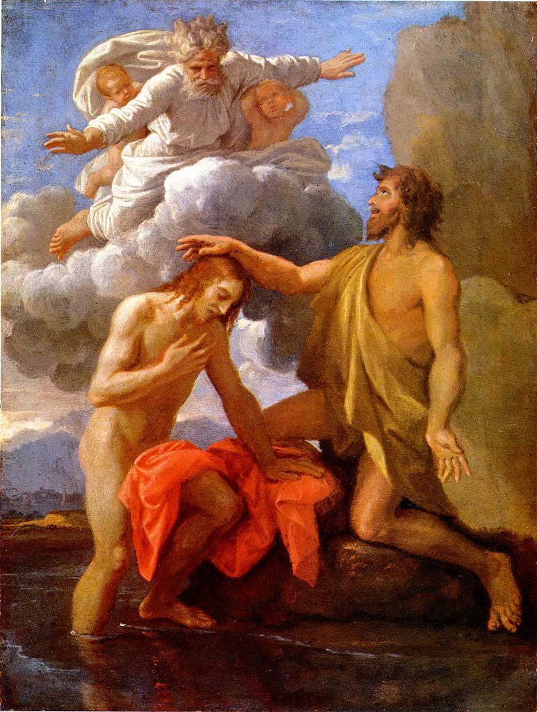 圣约翰为基督施洗 作者 尼古拉斯·普桑（Nicolas Poussin）