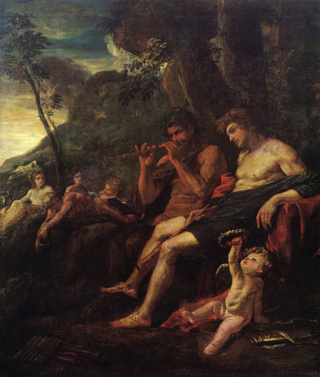 Olympos和Marsyas 作者 尼古拉斯·普桑（Nicolas Poussin）