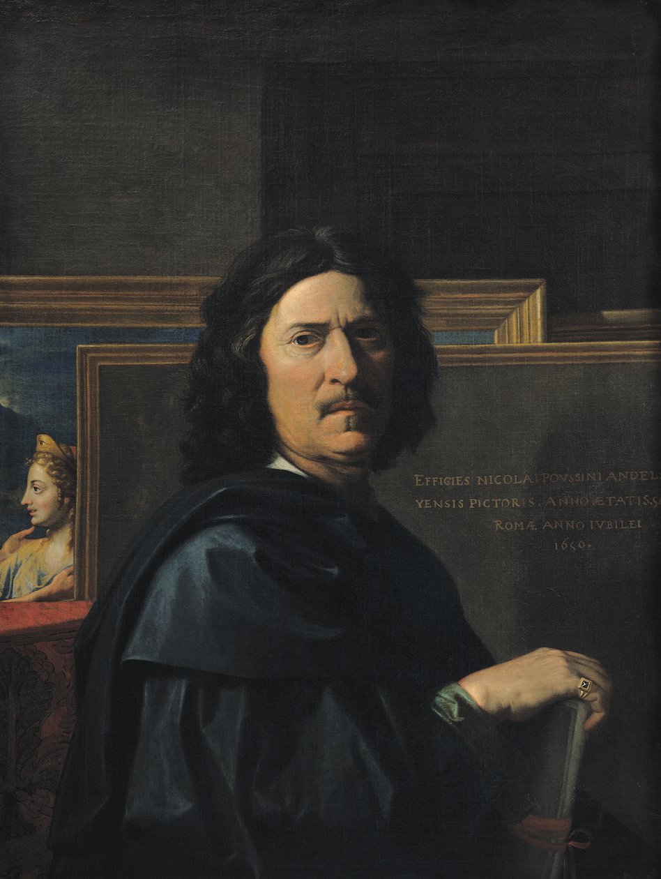 1650年艺术家的肖像 作者 尼古拉斯·普桑（Nicolas Poussin）