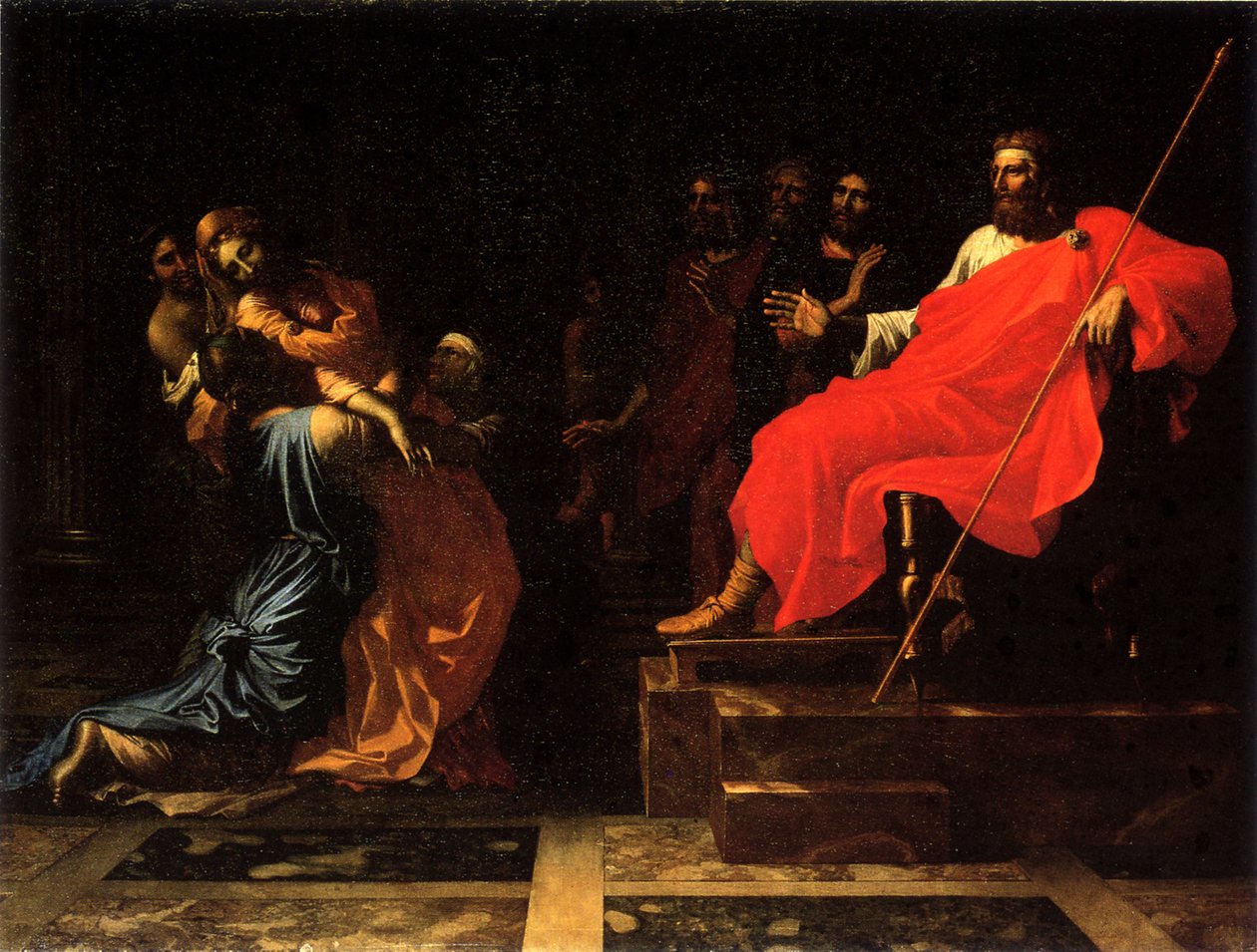 在亚哈随鲁前的以斯帖 作者 尼古拉斯·普桑（Nicolas Poussin）