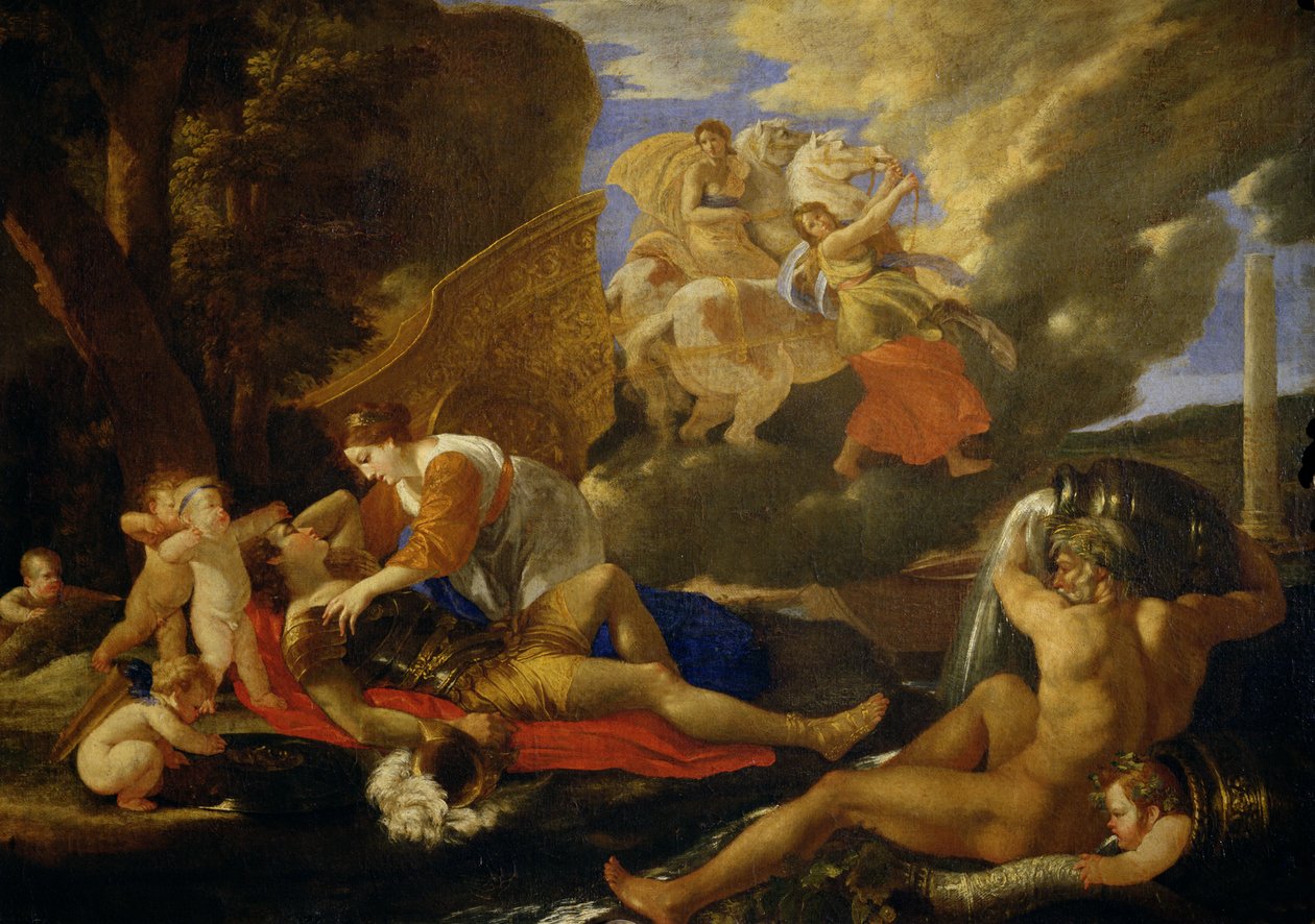 里纳尔多和阿米达 作者 尼古拉斯·普桑（Nicolas Poussin）