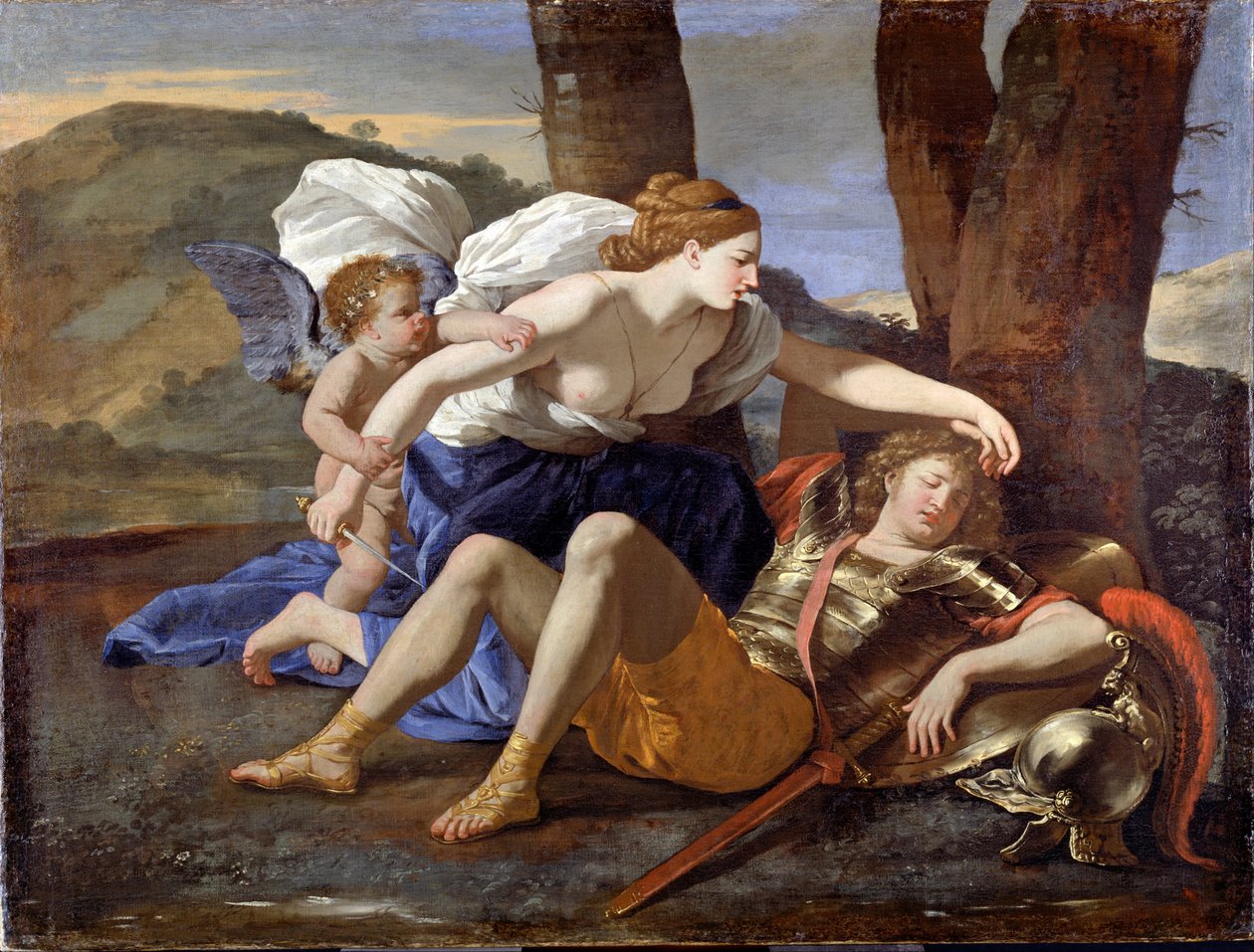 里纳尔多和阿米达 作者 尼古拉斯·普桑（Nicolas Poussin）