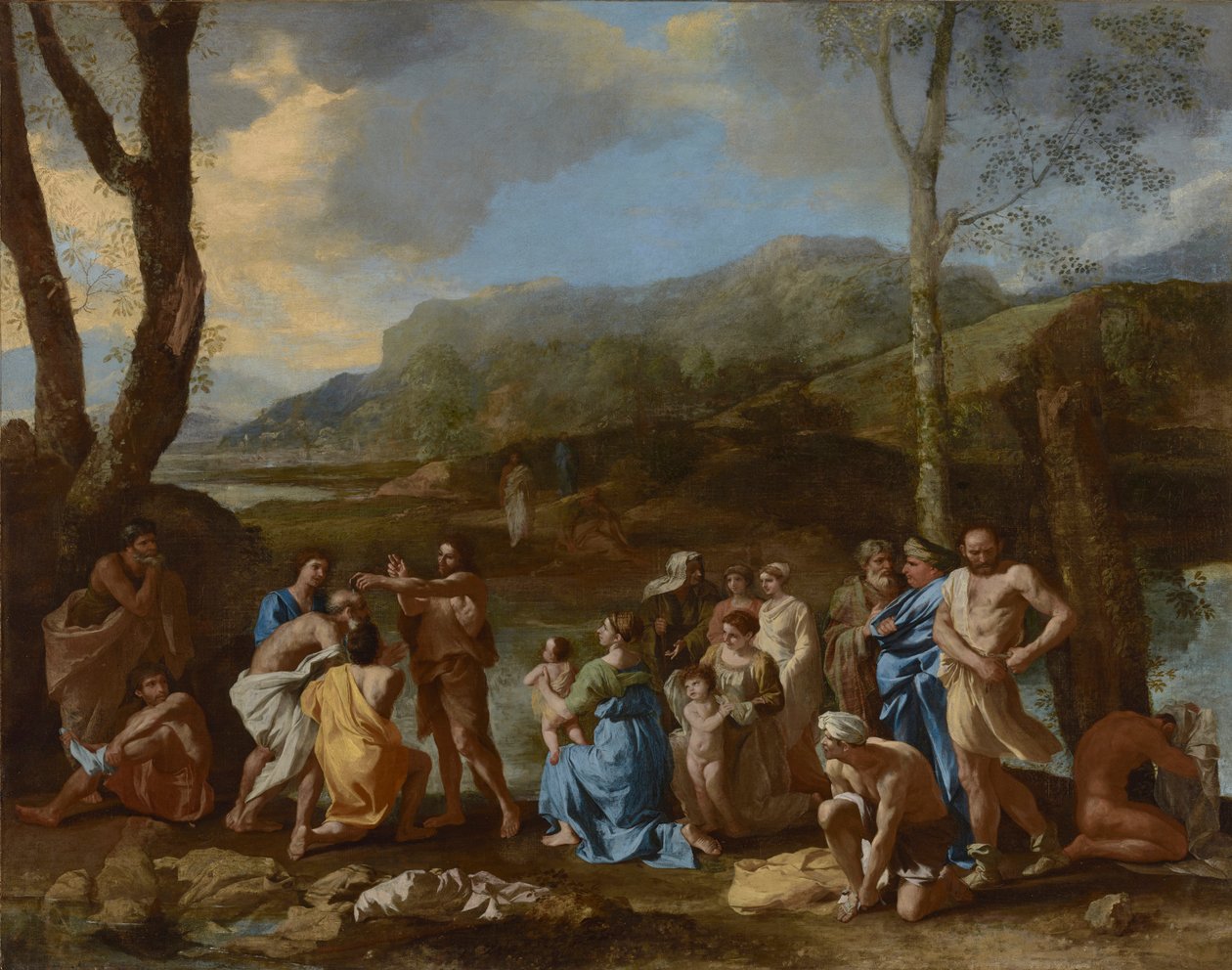 圣约翰施洗在约旦河，c.1630 作者 尼古拉斯·普桑（Nicolas Poussin）