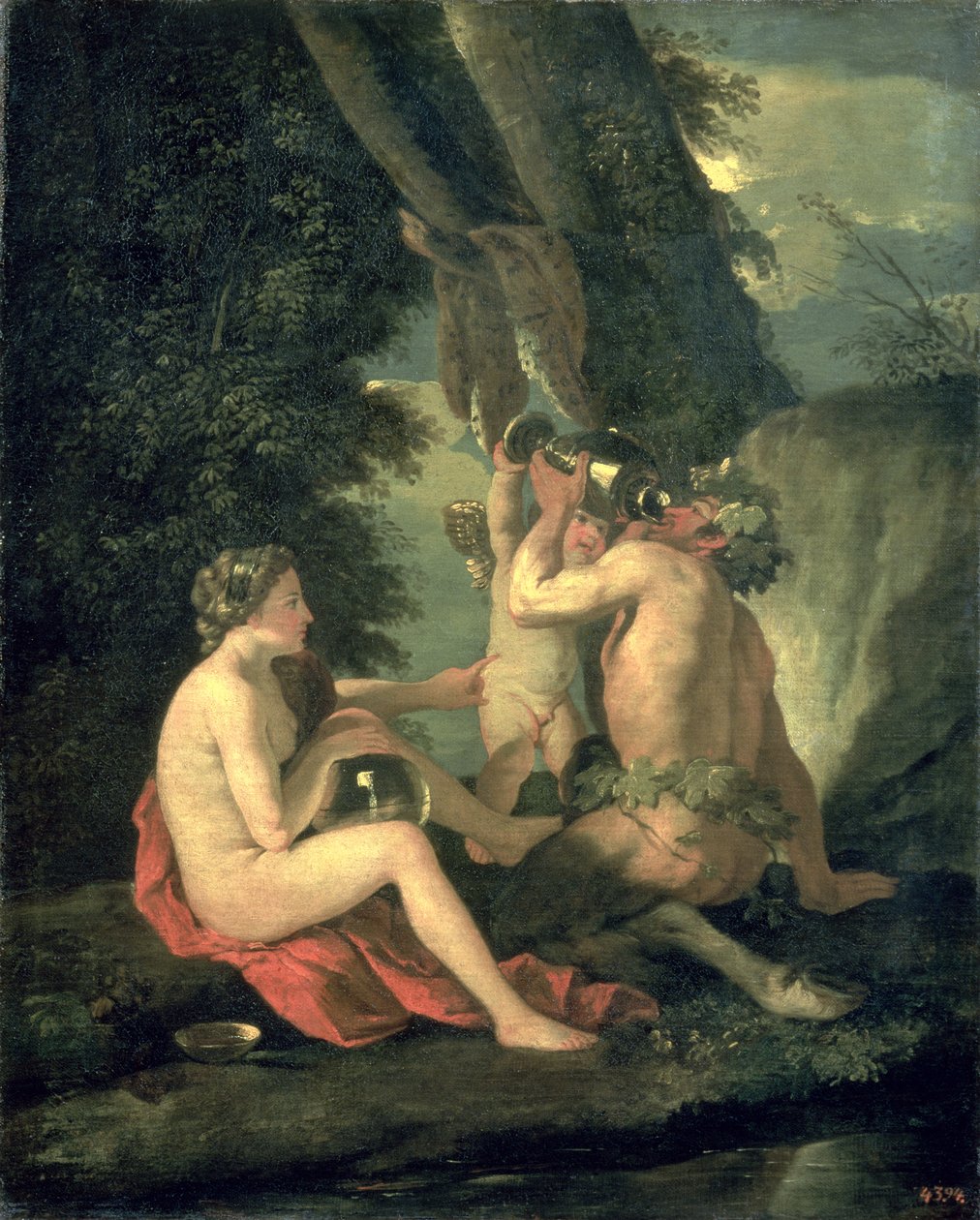 萨特和若虫，1630年 作者 尼古拉斯·普桑（Nicolas Poussin）
