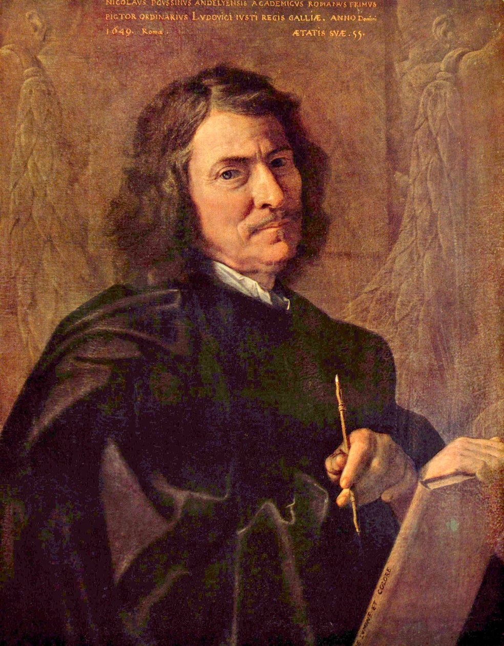 艺术家的自画像 作者 尼古拉斯·普桑（Nicolas Poussin）