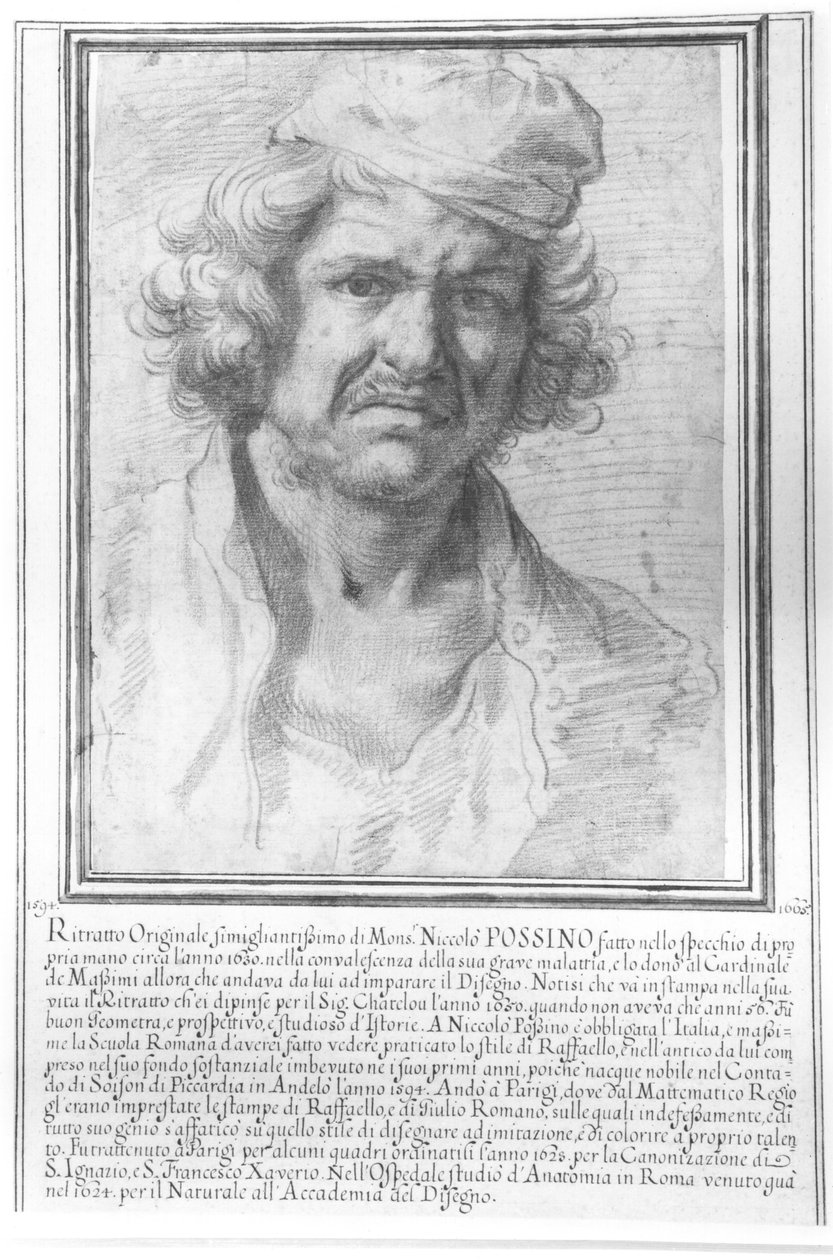 自画像 作者 尼古拉斯·普桑（Nicolas Poussin）