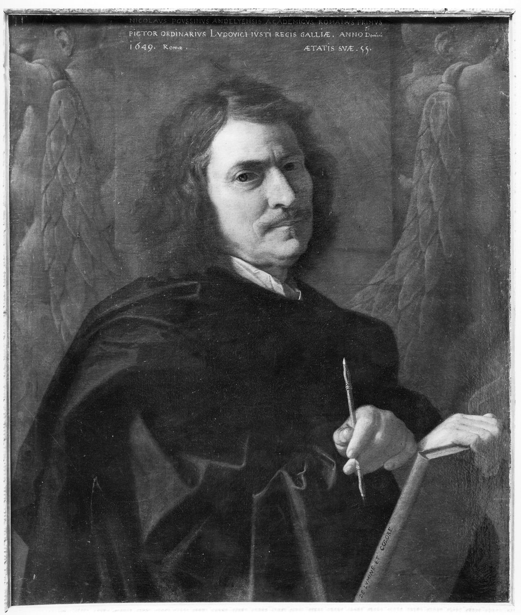 自画像，1649年 作者 尼古拉斯·普桑（Nicolas Poussin）