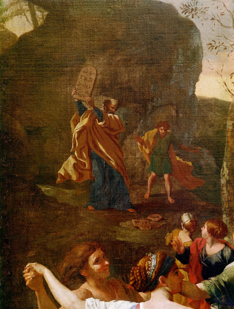 1634年之前对金牛犊的崇拜（细节3738） 作者 尼古拉斯·普桑（Nicolas Poussin）