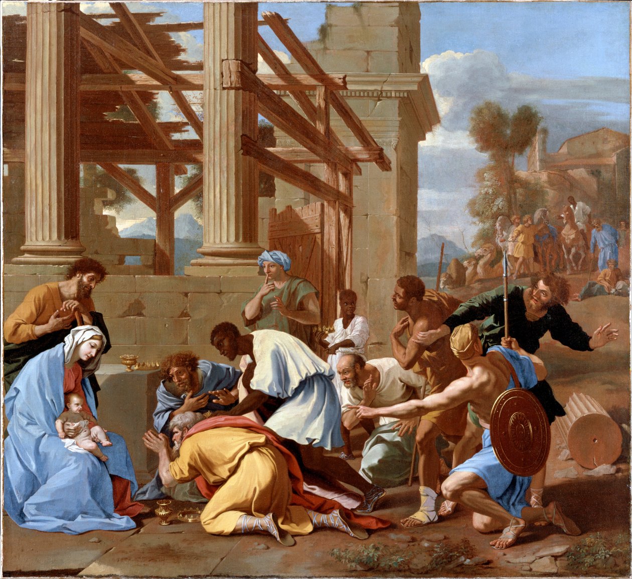 贤士的崇拜 作者 尼古拉斯·普桑（Nicolas Poussin）