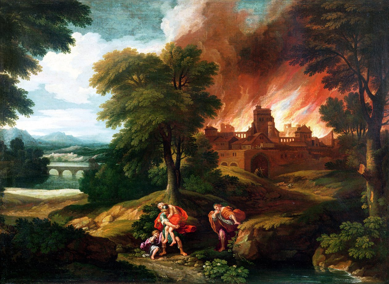 特洛伊的燃烧 作者 尼古拉斯·普桑（Nicolas Poussin）