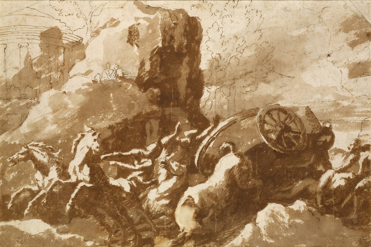希波吕托斯之死 作者 尼古拉斯·普桑（Nicolas Poussin）