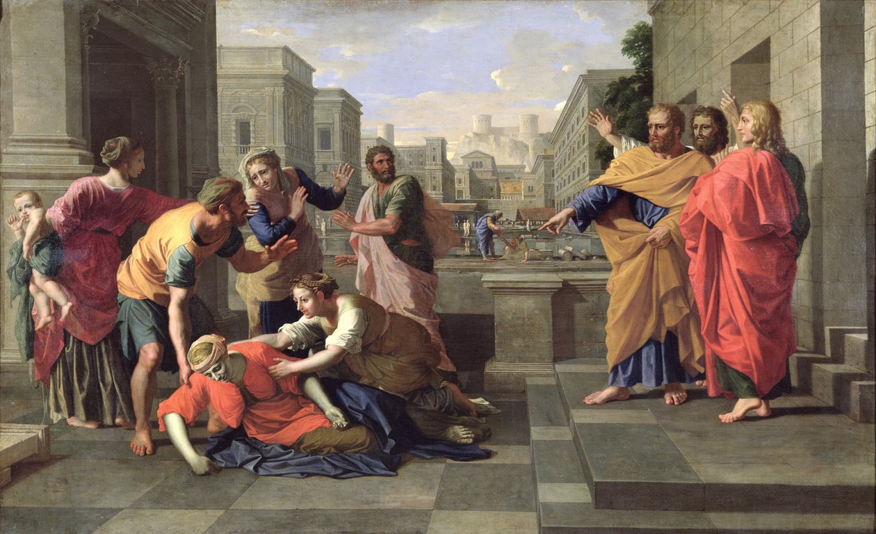 萨菲拉之死 作者 尼古拉斯·普桑（Nicolas Poussin）