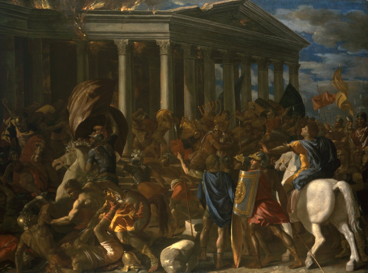 耶路撒冷圣殿的毁灭与摧毁 作者 尼古拉斯·普桑（Nicolas Poussin）