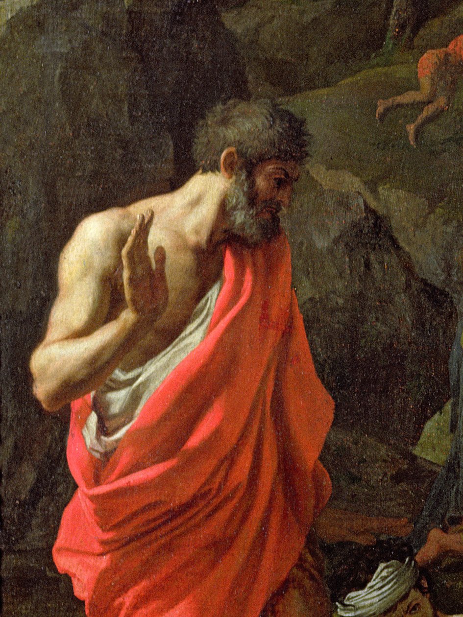 Manna的聚会，c.1637-9（细节91031） 作者 尼古拉斯·普桑（Nicolas Poussin）