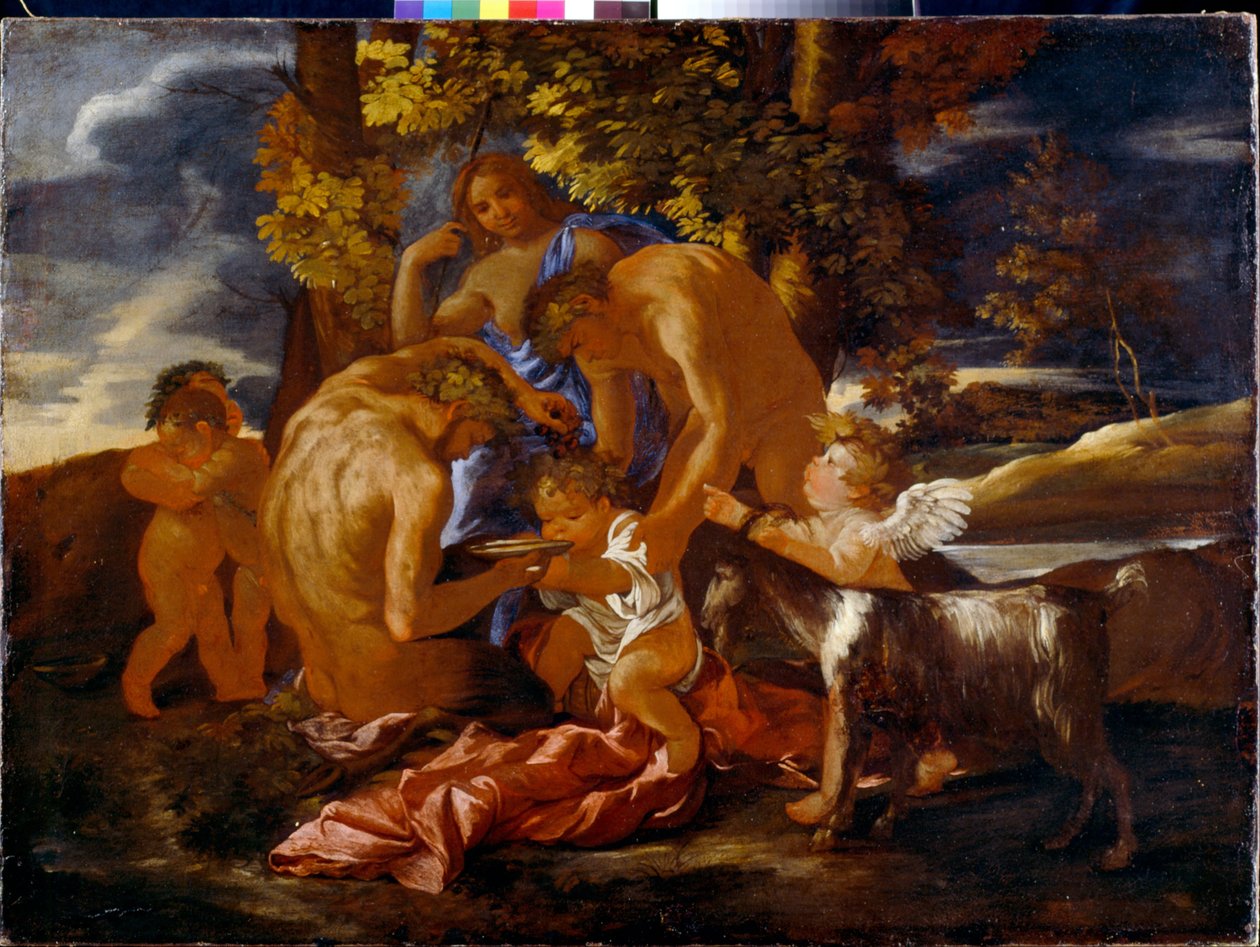 巴克斯的培育 作者 尼古拉斯·普桑（Nicolas Poussin）
