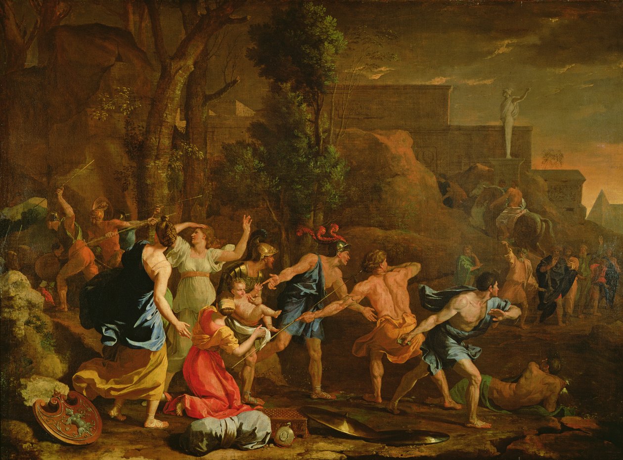 拯救婴儿Pyrrhus，1634年 作者 尼古拉斯·普桑（Nicolas Poussin）