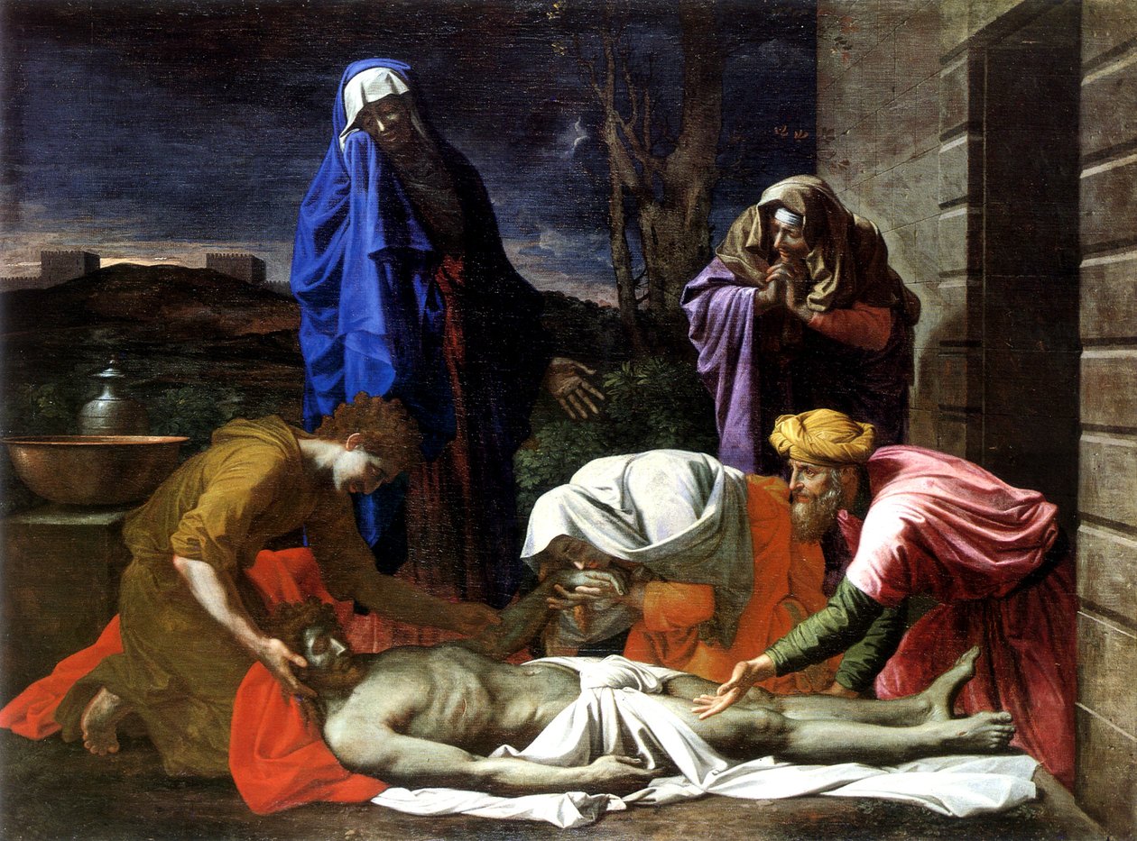 对死去的基督的哀悼 作者 尼古拉斯·普桑（Nicolas Poussin）