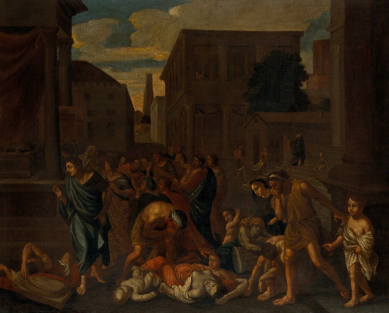 阿什杜德的非利士人的瘟疫 作者 尼古拉斯·普桑（Nicolas Poussin）