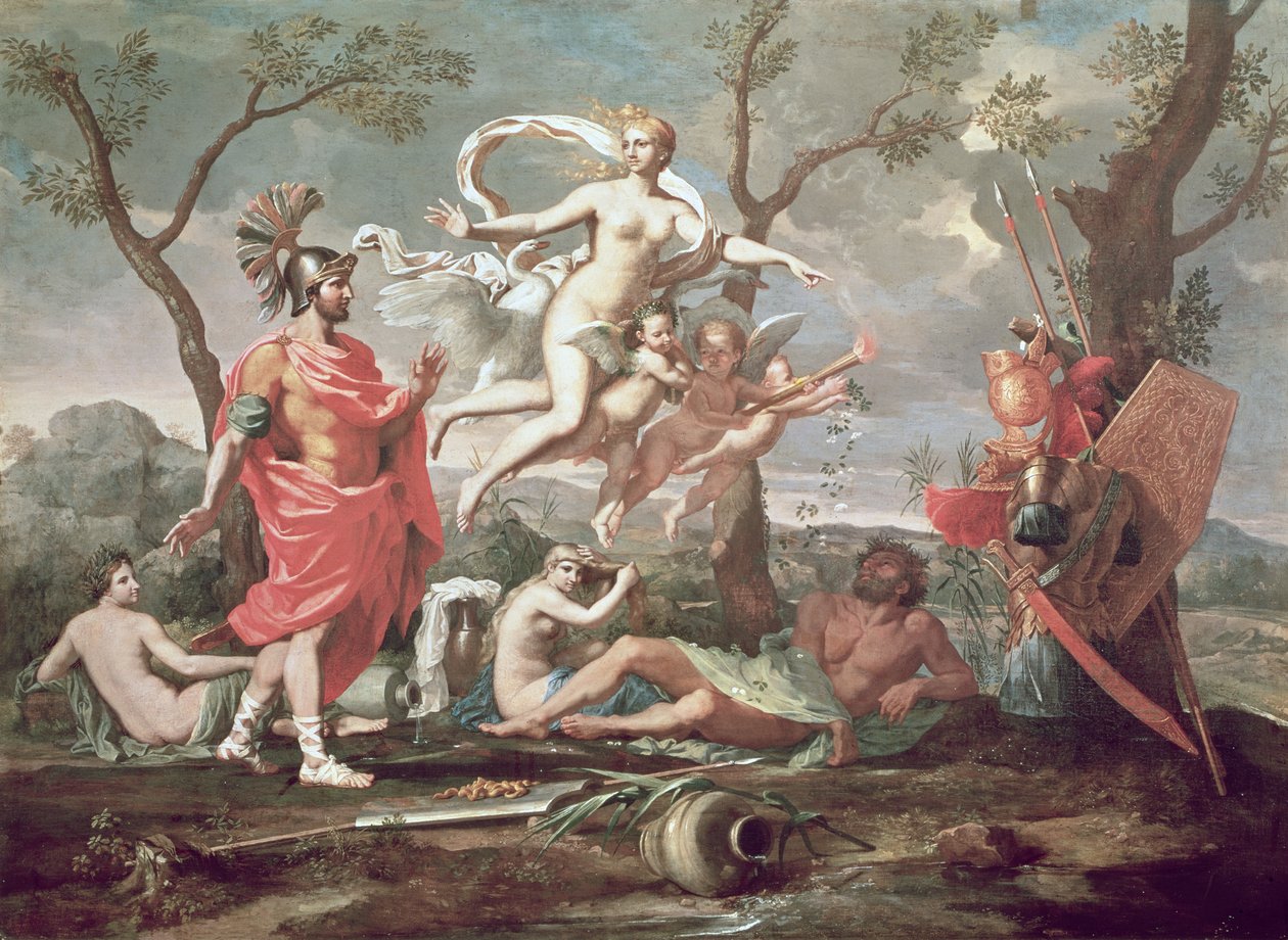 维纳斯武装埃涅阿斯，1639年 作者 尼古拉斯·普桑（Nicolas Poussin）